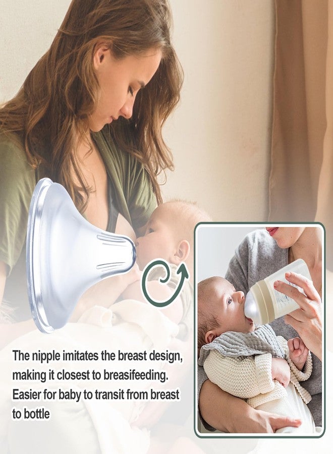 Runhike Bottle Nipples Compatible with Spectra with Baby Safe Soft Silicone,Medium Flow Nipples for Bottles Compatible with Spectra,Size 0-12 Month,2PCS (M) - Image 4